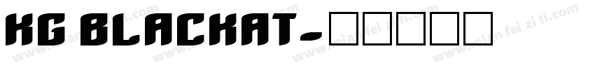 KG BLACKAT字体转换